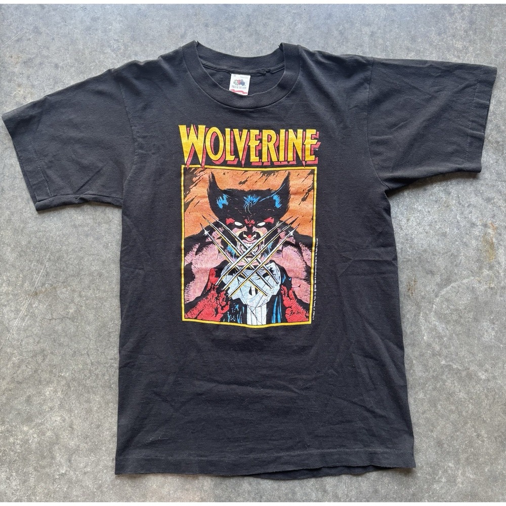 Vintage 1989 Wolverine T Shirt Comic Images X-Men Marvel Size Medium